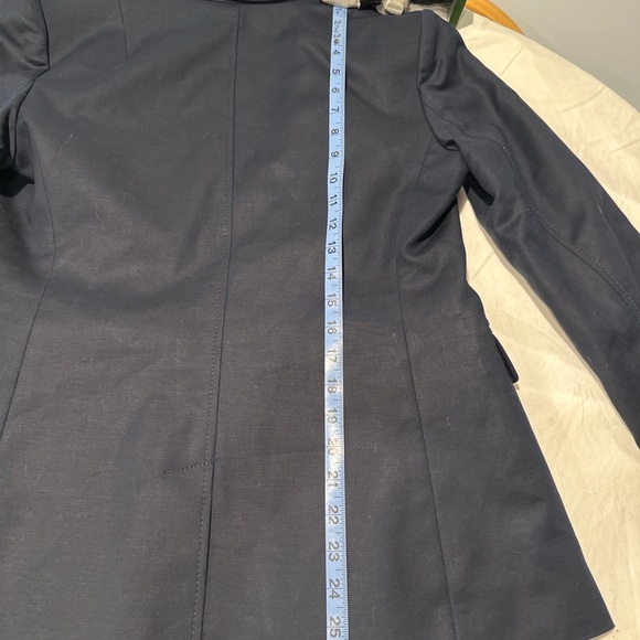 Banana Republic Women’s Tailored Blazer Jacket Size 10 Black Pink Striped Lining - Picture 5 of 7